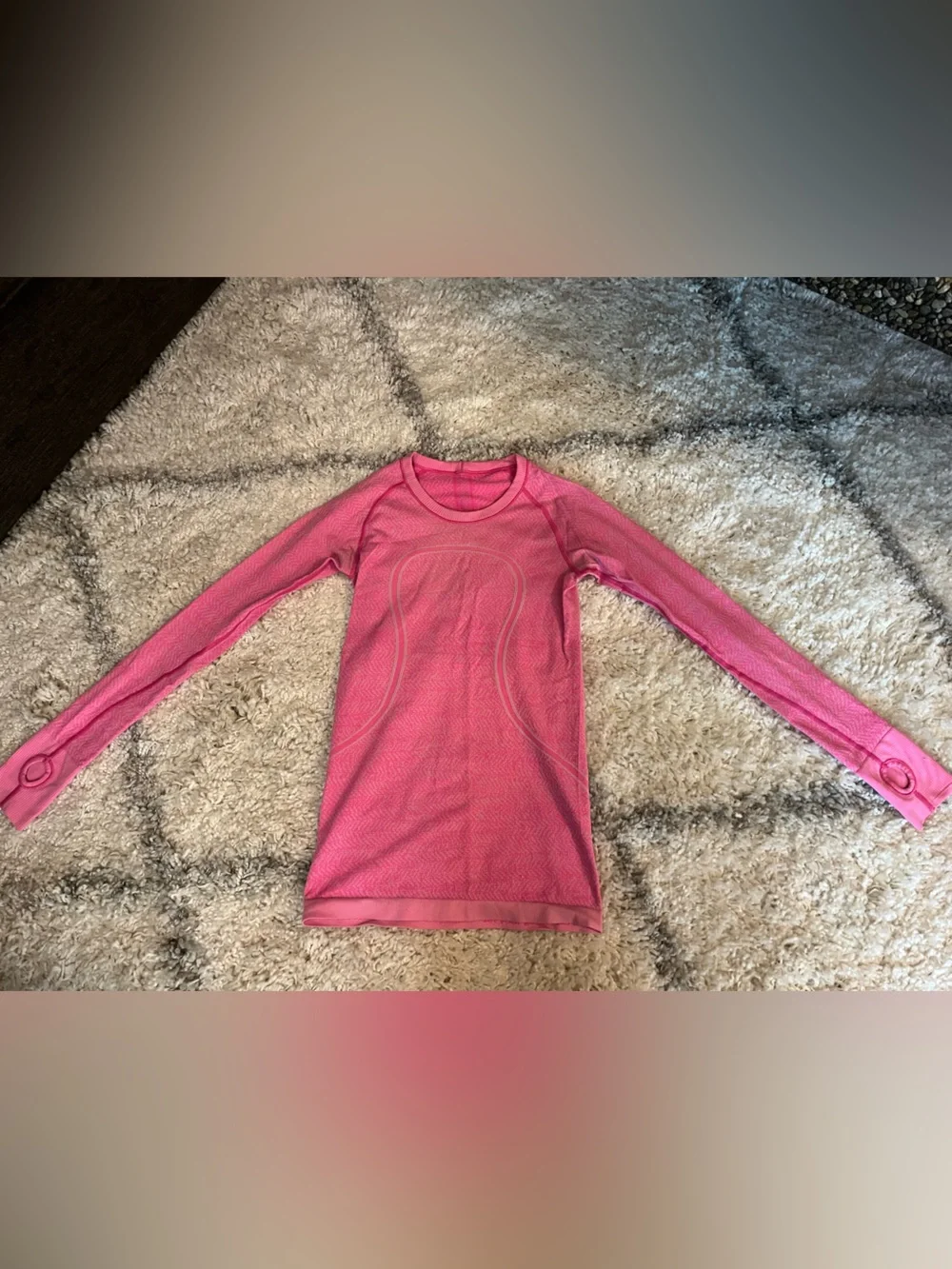 lululemon athletica Pink Long-Sleeve Athletic Top